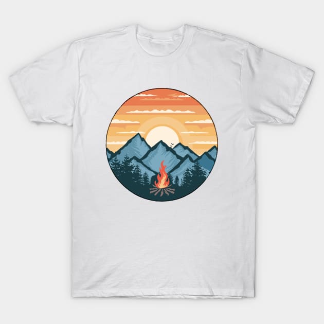 campfire T-Shirt by Roshan